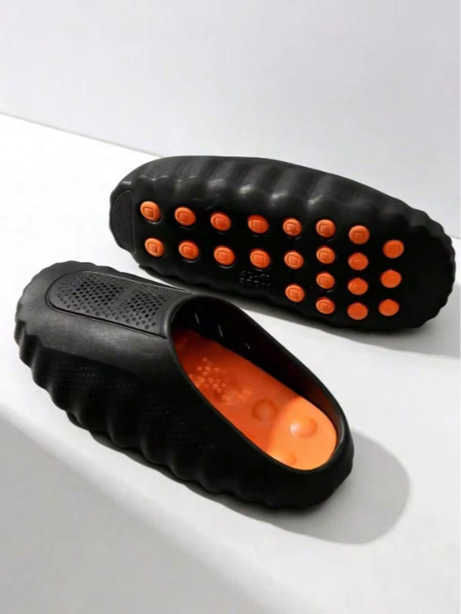 New Summer MIND 001 Mesh Knit Slip-On Sandals (Foam Sole), Couple Style, Plus Size, Beach Shoes, Suitable For Beach Wear And Home Wear.